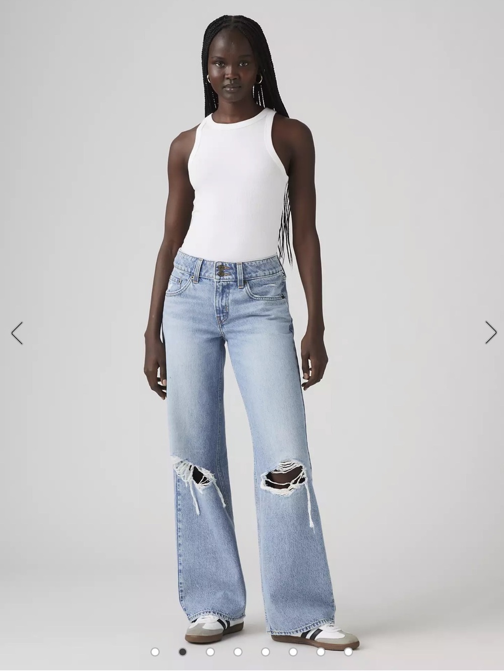 Levi's Superlow Ripped Straight Jeans